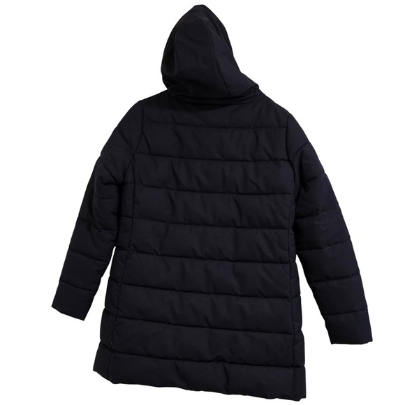 Save The Duck Navy Hooded Puffer Coat Women Large Plumtech Synthetic Down Warm - Picture 3 of 7